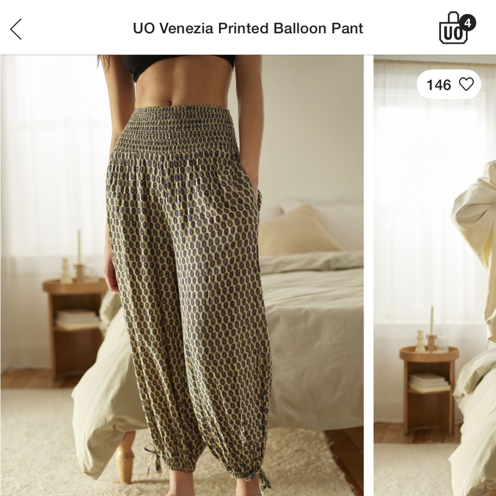 UO Printed Balloon Pants